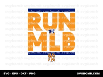 New York Yankees RUN The MLB SVG EPS