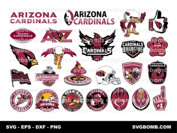 Arizona Cardinals SVG Bundle, NFL Logo Vector PNG File