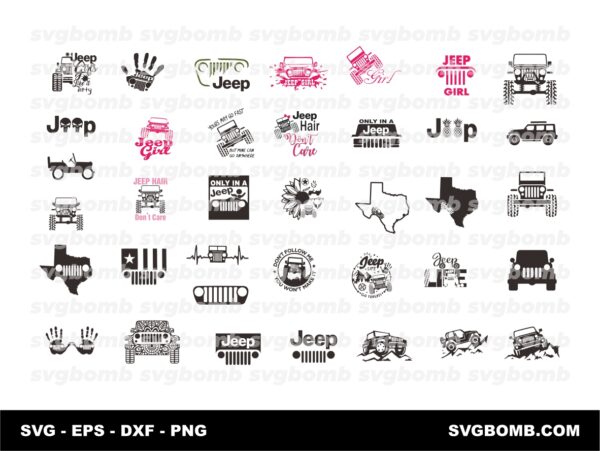 Jeep SVG for cricut Bundle