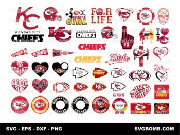 Kansas City Chiefs Logo SVG Bundle, KC Logo PNG Vector