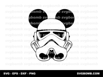 Mickey Star Wars SVG for Cricut