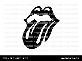 Rolling Stones Silhouette SVG