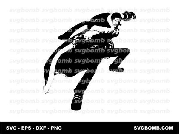 Sir Crocodile SVG, One Piece Clipart, Anime PNG