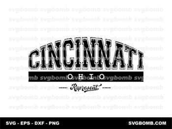 Cincinnati Ohio State Design SVG