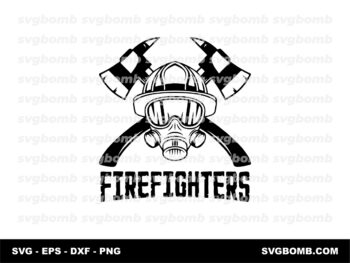 Firefighter SVG Logo Cricut