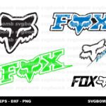 Motocross Fox Racing SVG
