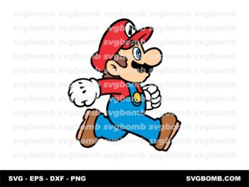 Running Super Mario SVG Cricut