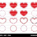 Valentine Decoration Svg Heart Clipart Frame