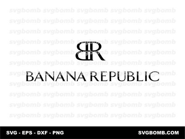 banana republic logo svg cricut