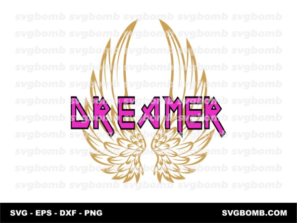 dreamer wings rock wings svg