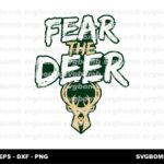 FEAR THE DEER Milwaukee Bucks Playoffs SVG