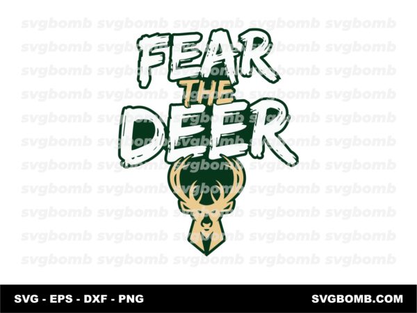 fear the deer milwaukee bucks playoffs svg