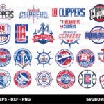 LA Clippers SVG Bundle, Los Angeles Basketball Vector Logo