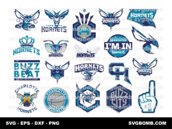NBA Charlotte Hornets SVG Bundle, Logo, Vector, PNG