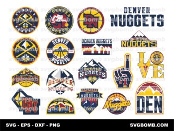 NBA Denver Nuggets SVG Cricut, PNG, Logo Vector