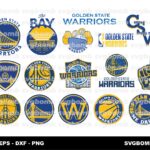 NBA Golden State Warriors SVG Cut Files Bundle