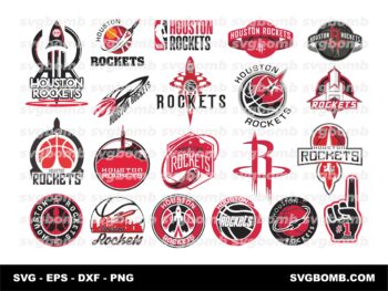 NBA Houston Rockets SVG Bundle Cricut PNG