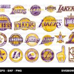 NBA Lakers SVG Vector Bundle for Cricut