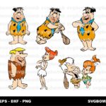 The Flintstones Vector, Cartoon, Flintstones SVG Bundle