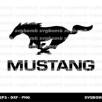 mustang vector logo svg vector