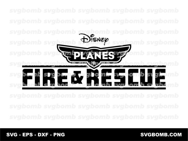 planes fire and rescue logo svg
