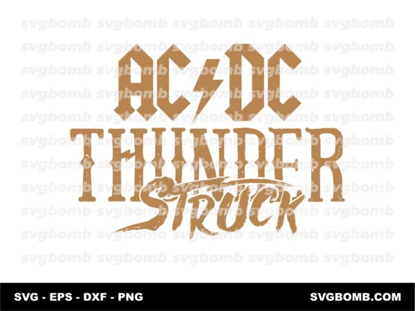 ACDC Thunderstruck Logo SVG