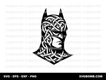 Batman Head Tattoo Design PNG SVG Vector