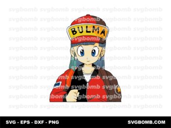 Bulma Vector, Dragon Ball SVG Cut File