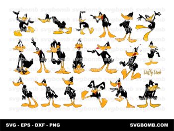 Daffy Duck SVG Vector Collections