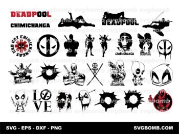 Deadpool SVG Bundle, Deadpool Vector EPS