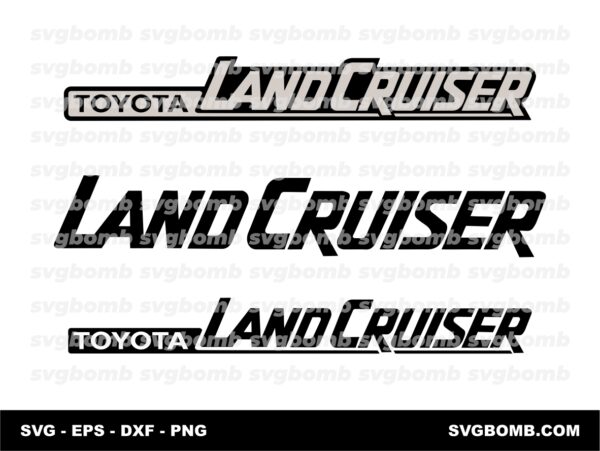 Landcruiser Logo SVG for Cutting Sticker