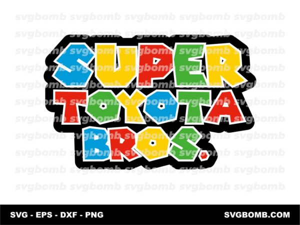 Super Toyota Bros SVG PNG Vector