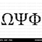 omega psi phi logo vector svg