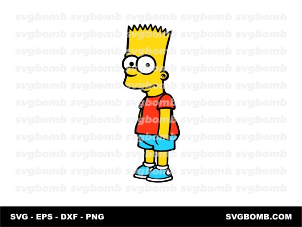 Bart Simpson Vector SVG Clean Image