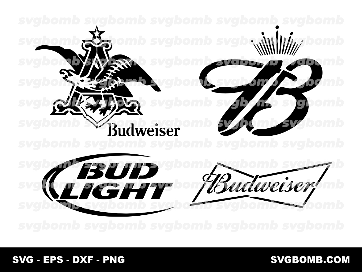 Budweiser Cut Files Stencil SVG EPS DXF