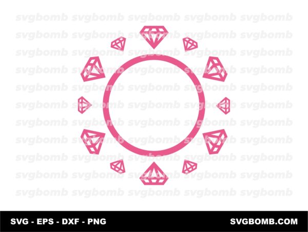 Diamond Monogram Frame Download