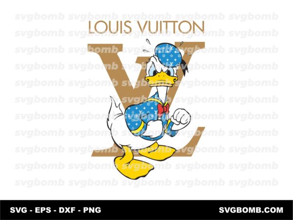 Donald Duck Louis Vuitton SVG PNG EPS