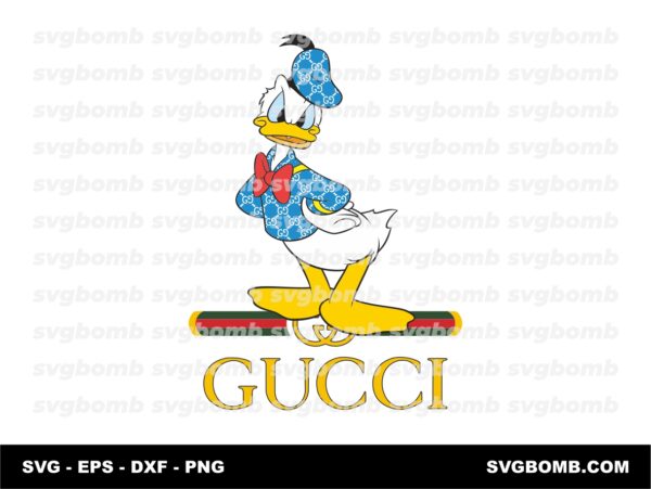 Donald Gucci Cut Files, PNG, EPS Cartoon