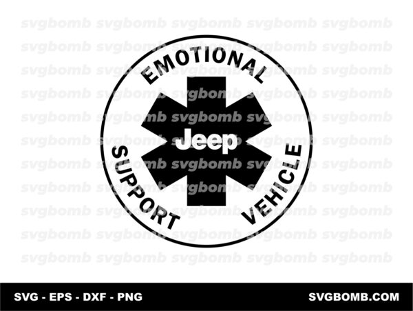 Jeep Emotional Support SVG