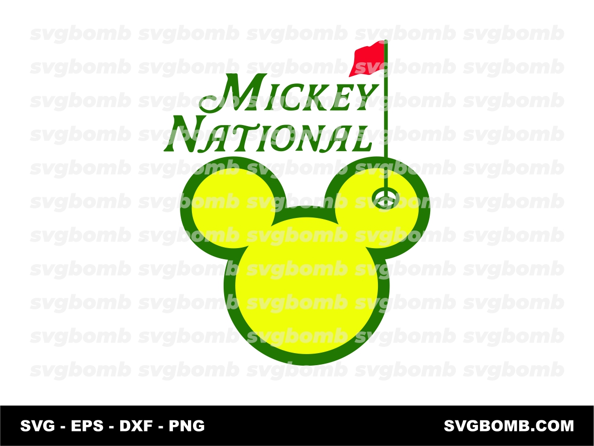Mickey Golf SVG eps
