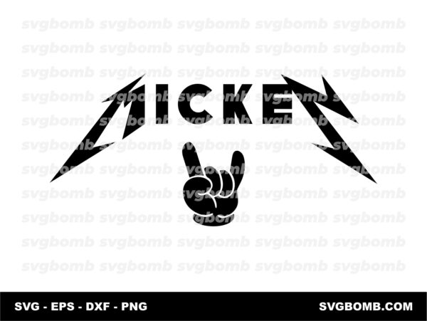 Mickey Metallica SVG