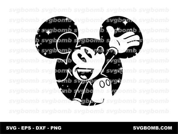 Mickey Mouse SVG, Disney, Ears Silhouette PNG