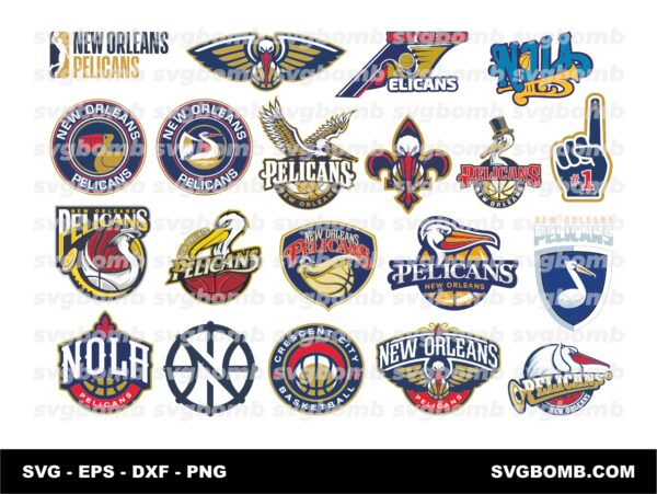 NBA Cricut New Orleans Pelicans SVG PNG EPS