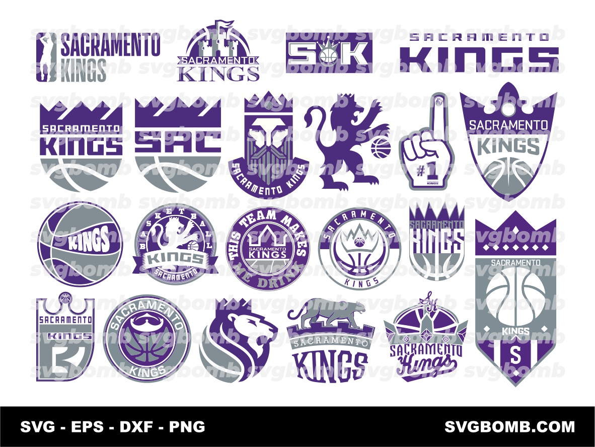 NBA Sacramento Kings Logo Bundle SVG Vector Download