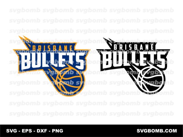 NBL TEAM Logo Brisbane Bullets SVG Editable