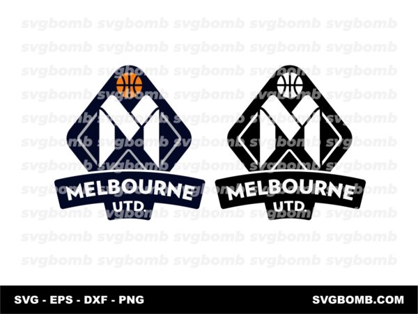 NBL TEAM Logo Melbourne United SVG Editable
