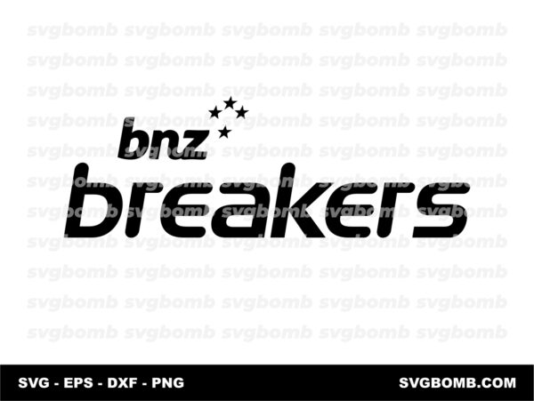 NBL TEAM Logo New Zealand Breakers SVG Editable