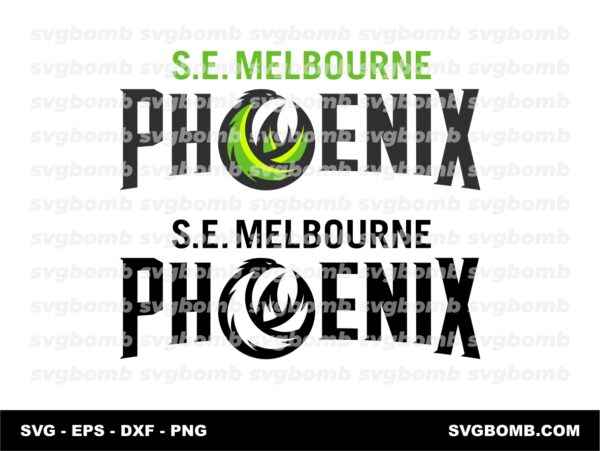 NBL TEAM Logo South East Melbourne Phoenix SVG Editable