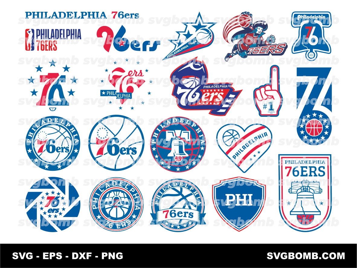Philadelphia 76ers SVG Bundle Set, NBA Vector Projects