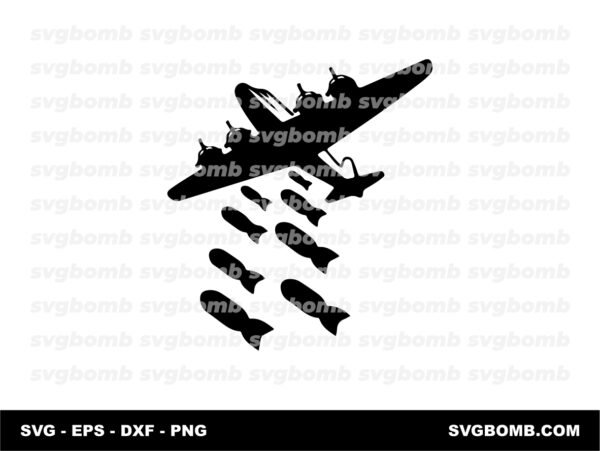 Pieces Bomb Throwing Bomb Black Design SVG for Sale